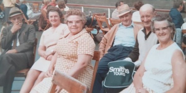 Bob Heaton, Doris Rimmer, Sally Heaton, Johnny Rimmer, Dick and Nancy Ainscough